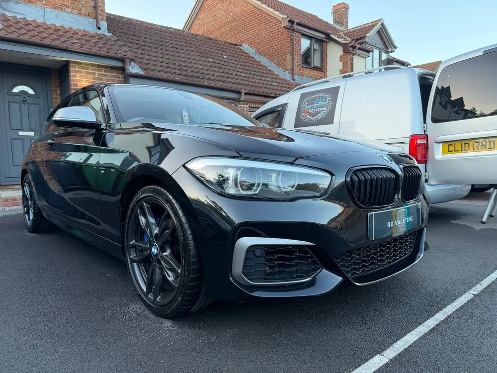 Black BMW after an RD Valeting maintenance clean in Swindon